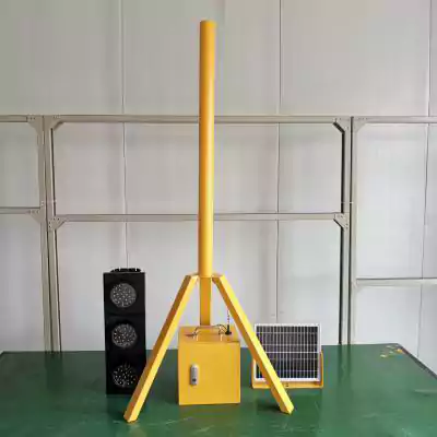 4 Inch(100MM) Portable Wireless Solar Traffic Light With Tripod Light Pole