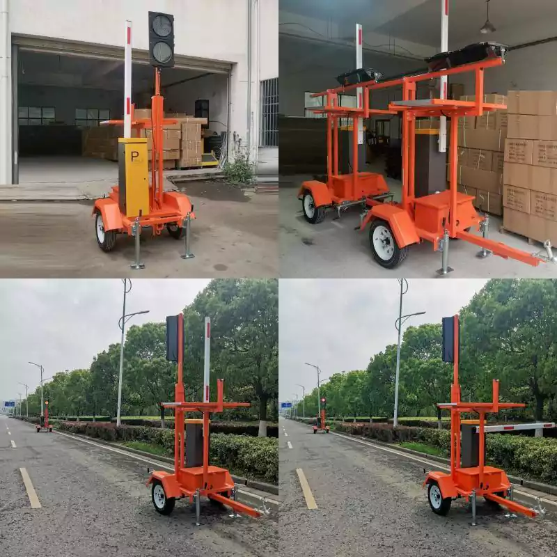300MM Mobile Traffic Light As Automated Flagger Assistance Device And Guardian Smart Flagger