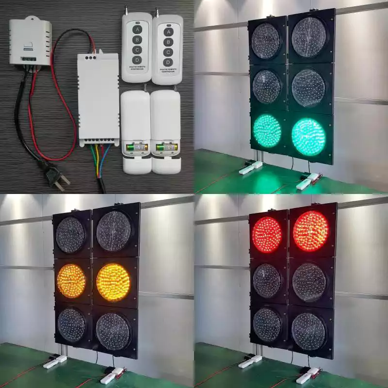 4-Output 4-Button Wireless Remote Control Traffic Light