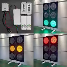 4-Output 4-Button Wireless Remote Control Traffic Light