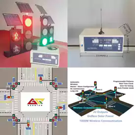 22-Output Wireless Solar Traffic Signal Controller