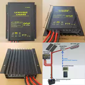 12V24V 10A Adaptive Charge Controller For Solar Traffic Controller