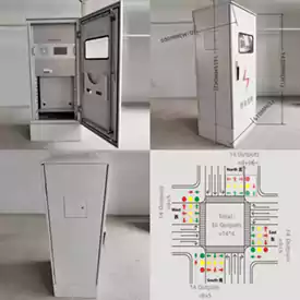 56-Output Traffic Singal Light Controller Cabinet With Controller